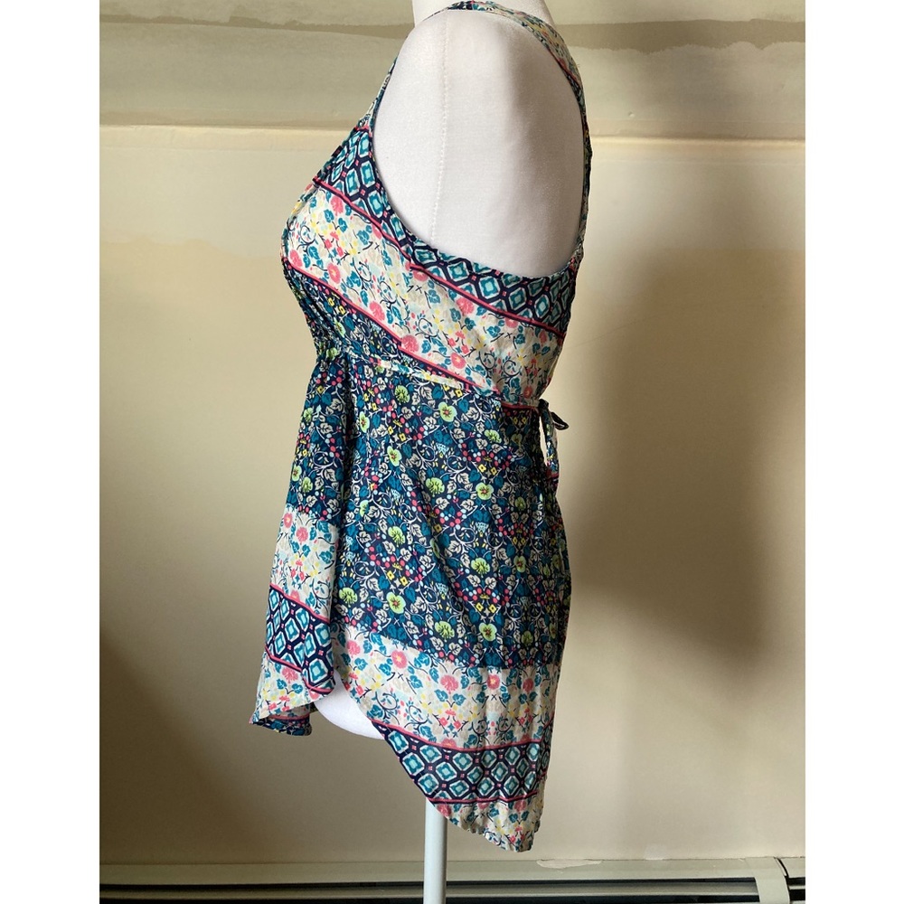 American Rag Multicolor Floral Sleeveless Button Up Blouse size XS - Picture 7 of 8